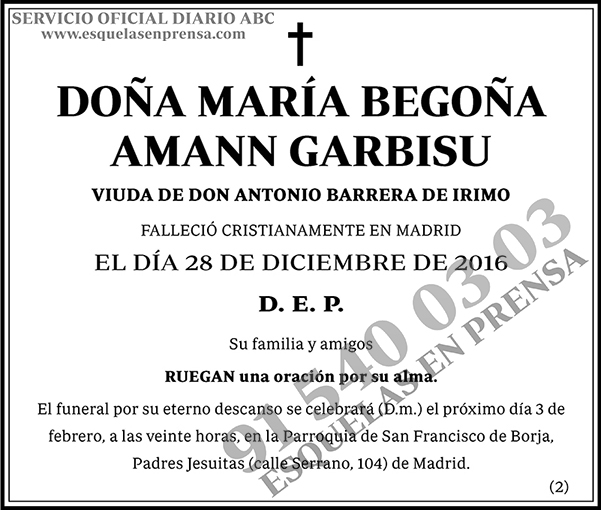 María Begoña Amann Garbisu
